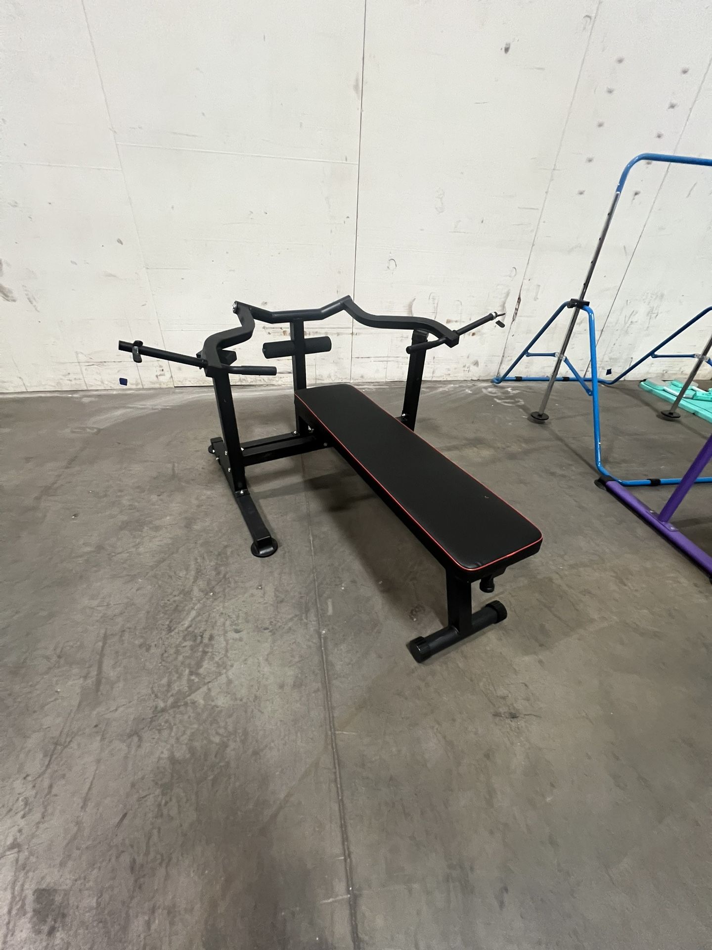 $125.00. Bench Press Set Chest Press Machine with Independent Converging Arms and Dumbbell Rack