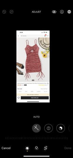 Red & White Body Con Dress