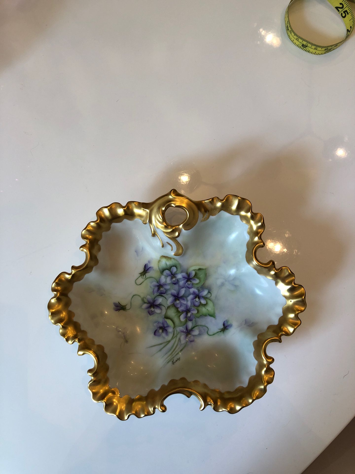 Exquisite Hand-Painted Trinket Tray