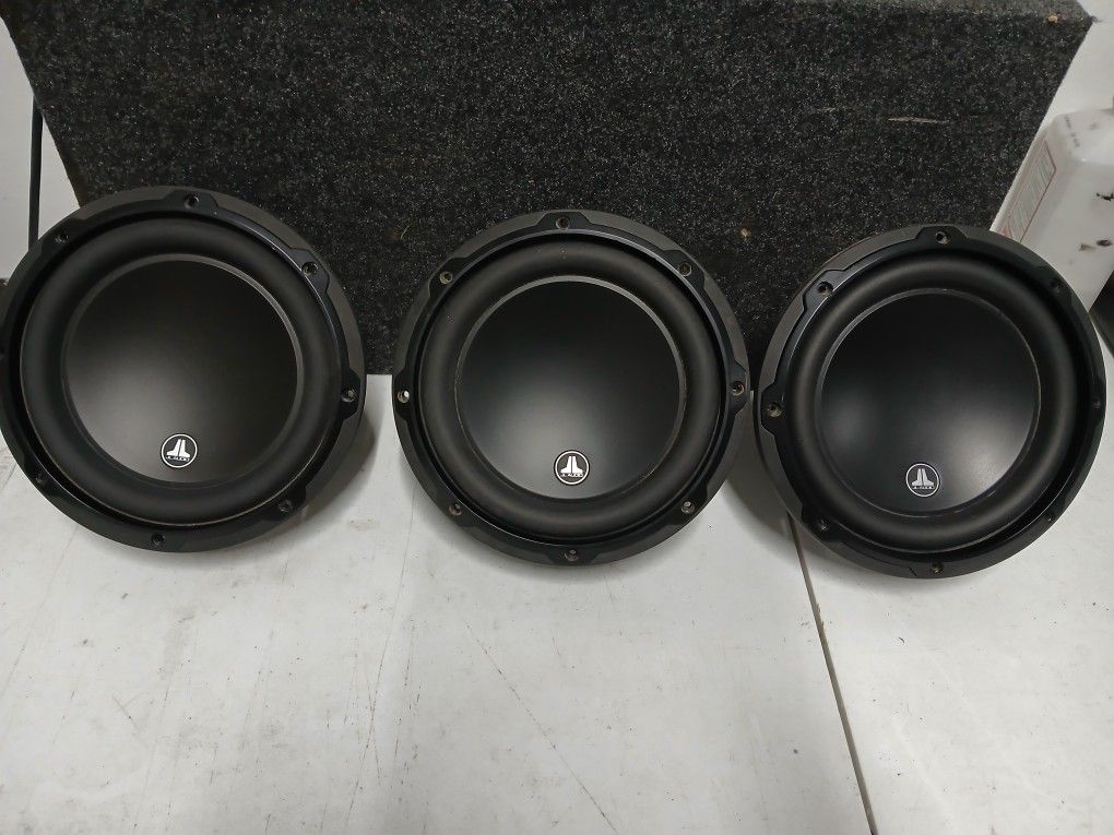3 - 8" JL Audio W3V3-4 Subwoofers 