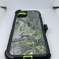 For iPhone 11 Pro Max Green Camouflage Belt Clíp Case 
