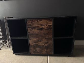 TribeSigns Filing Cabinet (Black/Rustic)