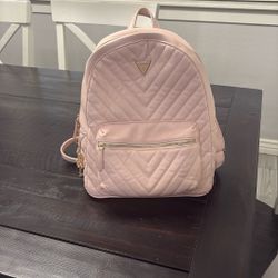 pink guess mini backpack