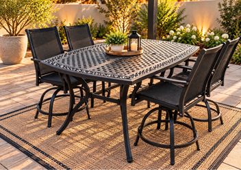 Patio Table set. 5Pc