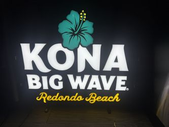 Redondo Beach Kona Big Wave Beer Neon Sign
