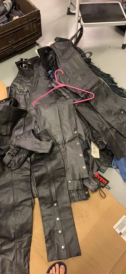 Genuine leather lined chaps