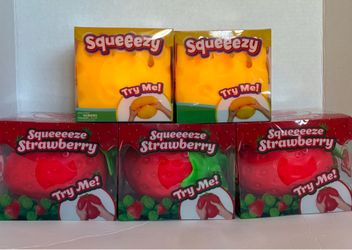 Squeeezy (squishy) cheese and strawberry