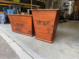 Wine crate coffee and end table