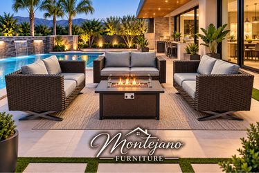 Patio furniture set with Fire pit