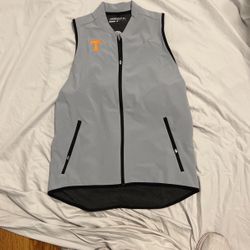 Women’s Medium Nike Golf Vest Grey With Tennessee Volunteers Logo