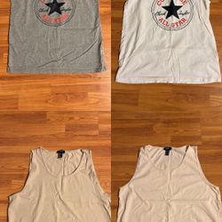 Men’s Tank Top Multi-Listing, Converse/Forever 21 Basics Tank Tops, Sizes M-L