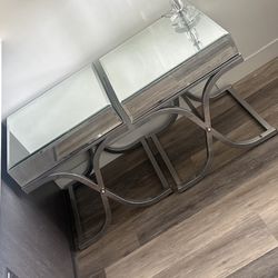 Mirrored End Tables 