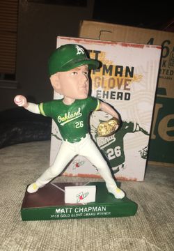 Matt Chapman Athletics bobble head 2018 golden glove ( only gave them out on April 20) rare