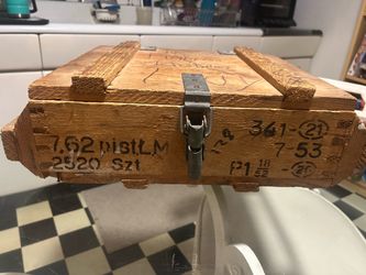 Vintage Military Ammo Box, Empty