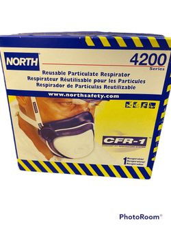 NEW North Honeywell 4200 CFR-1 Half Face Mask Respirator NIOSH N95 Filter MEDIUM