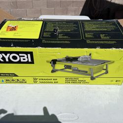 RYOBI 4.8 -Amps 7 in. Blade Corded Tabletop Wet Tile Saw