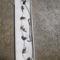 Sterling Silver Fetish Charm Anima Necklace -vintage