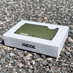 The Ridge Wallet - Aluminum: Money Clip - Matte Olive