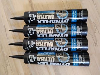 4 DAP Dynaflex Ultra Black Window Door & Siding Sealant – 10.1 oz NEW
