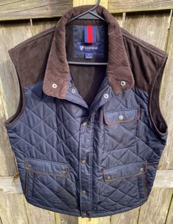 CREMIEUX ETHAN VEST DESIGNER COLLECTION 38 QUILTED HUNTING / CASUAL MEN'S LARGE EUC