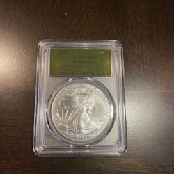 2025 $1 PCGS MS 70 Silver Eagle First Strike 1 Of 2025 1oz Fine Silver