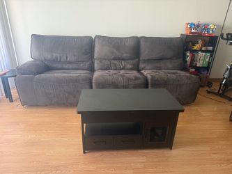 Reclining sofa and lift table MUST GO ASAP!