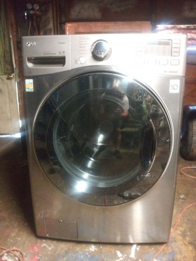 LG stainless steel washer