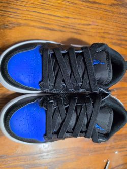 Jordans shoes size 12 black,Royal blue &white