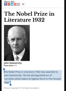 Rare signed limited edition book by John Galsworthy