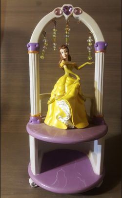 Disney Store Princess Collection Belle Jewelry Box Figure Retired Missing Drawer