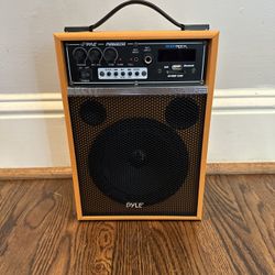 Pyle Pro PWMAB250OR 6.5" 300 Watt Powered Portable PA Speaker (Orange)