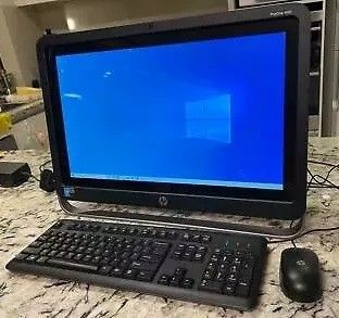 HP Pro Grade 22 Inch Touchscreen All In One PC Intel Quad Core i5 CPU 8 GB Ram 500 GB HD DVDRW Webcam HDMI WiFi Bluetooth Windows 10 Professional 