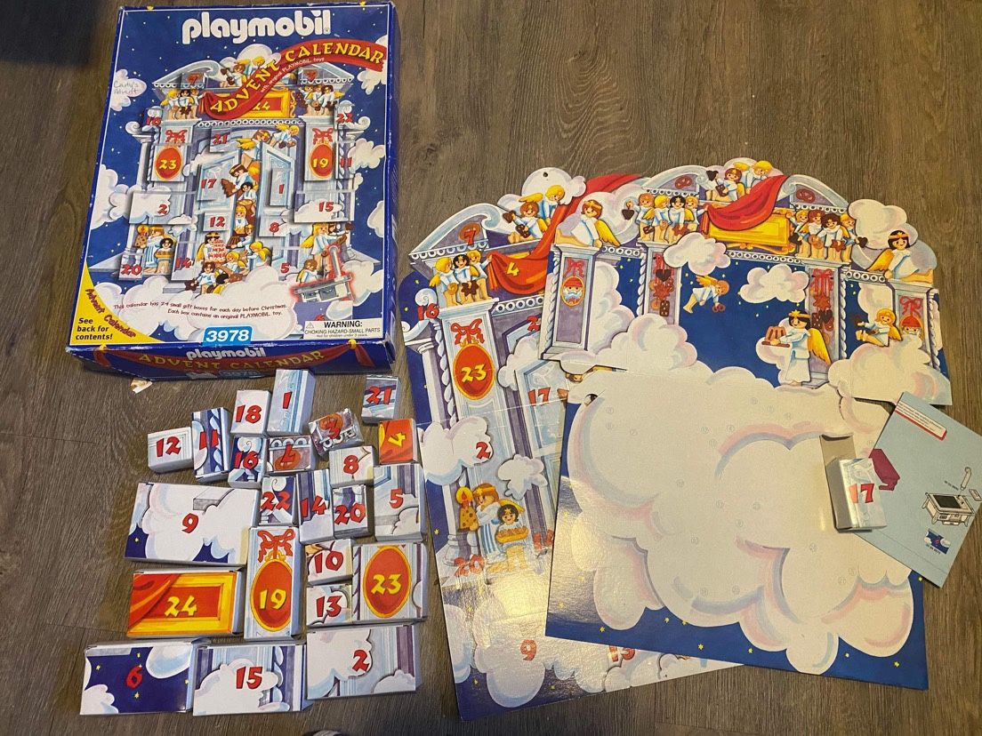 Vintage Playmobil Christmas Toys Advent Calendar