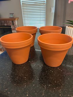 6” clay pots