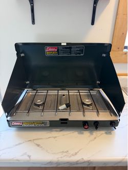 Camping stove, Coleman electric stove, propane stove, camping gear