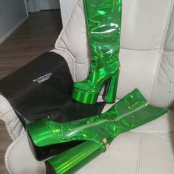 Beautiful Green Boots