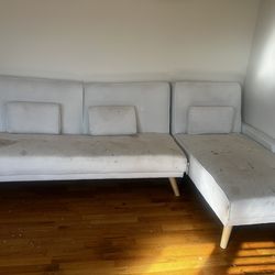 Wayfair Couch With Chaise (Sectional Sofa) Futon