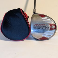 RH TAYLORMADE BURNER DRIVER 9.5* TAYLORMADE LITE. S. FLEX GRAPHITE SHAFT W/ New Lamkin Grip Including a New Domestic Head Cover 