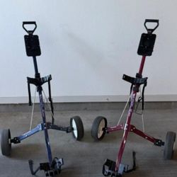 Golf bag pull / push cart