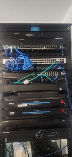 Commercial Surveillance & Network Equipment Rack