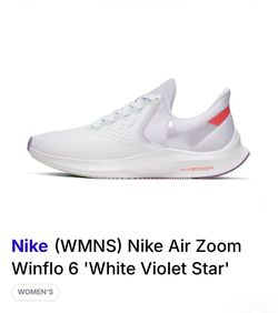 Nike Air Zoom Winflo 6 'White Violet Star' CW2638-181 US(W) 6 / UK 3.5 / EU 36.5 New in Box