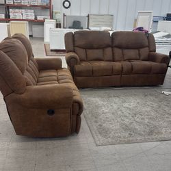 Ashley Manuel Recliner Set Financing Available 