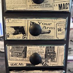 Handmade Small Organizer With Drawers