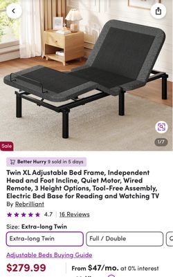 twin bed frame adjustable