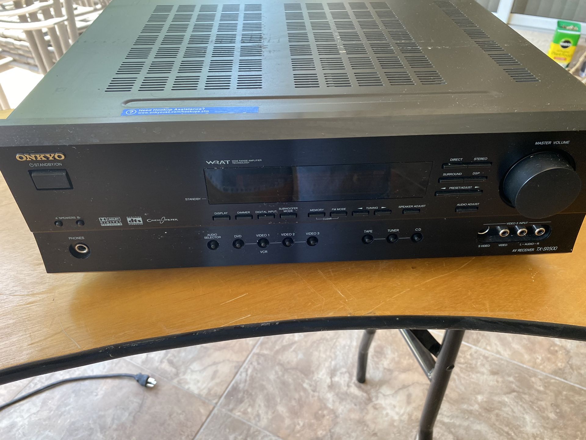 Onuko Digital Receiver, TX ST 500, 65 watts x 5 channels, wide range Amplifier technology, outputs for subwoofers also, $90.00