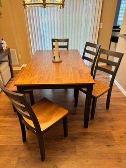 Dining room set with bench