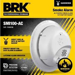 BRK - SMI100-AC Smoke Alarm Only - Hardwire / Battery Backup