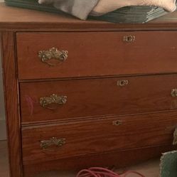 200 Year Old Dresser With Mirror 