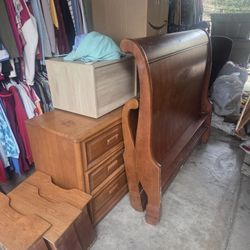 Solid Wood Dresser And Bed Dbl Size