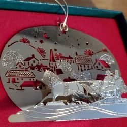 Vintage Hallmark "Sleigh Ride" Christmas ornament